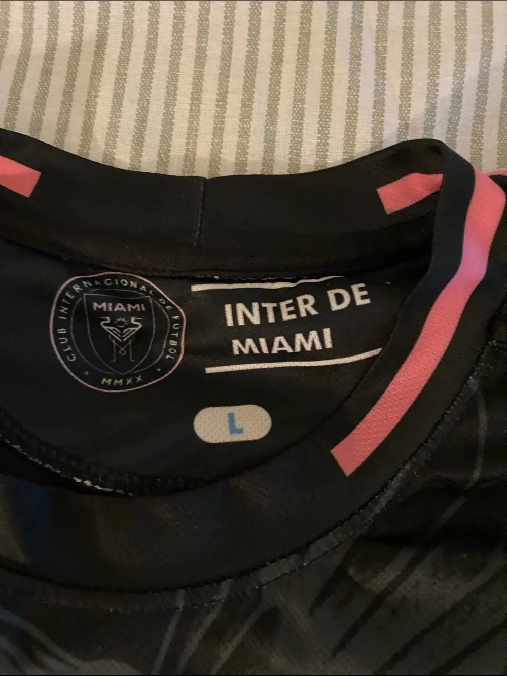 adidas Messi #10 Soccer Jersey in Black and Pink